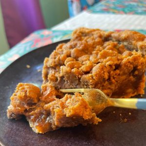 Pie de Nuez y Plátano Vegano|con azúcar de coco