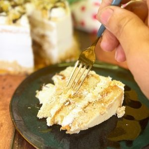 Torta Piña Manjar|Vegana