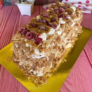 Torta Helada Frambuesa Manjar